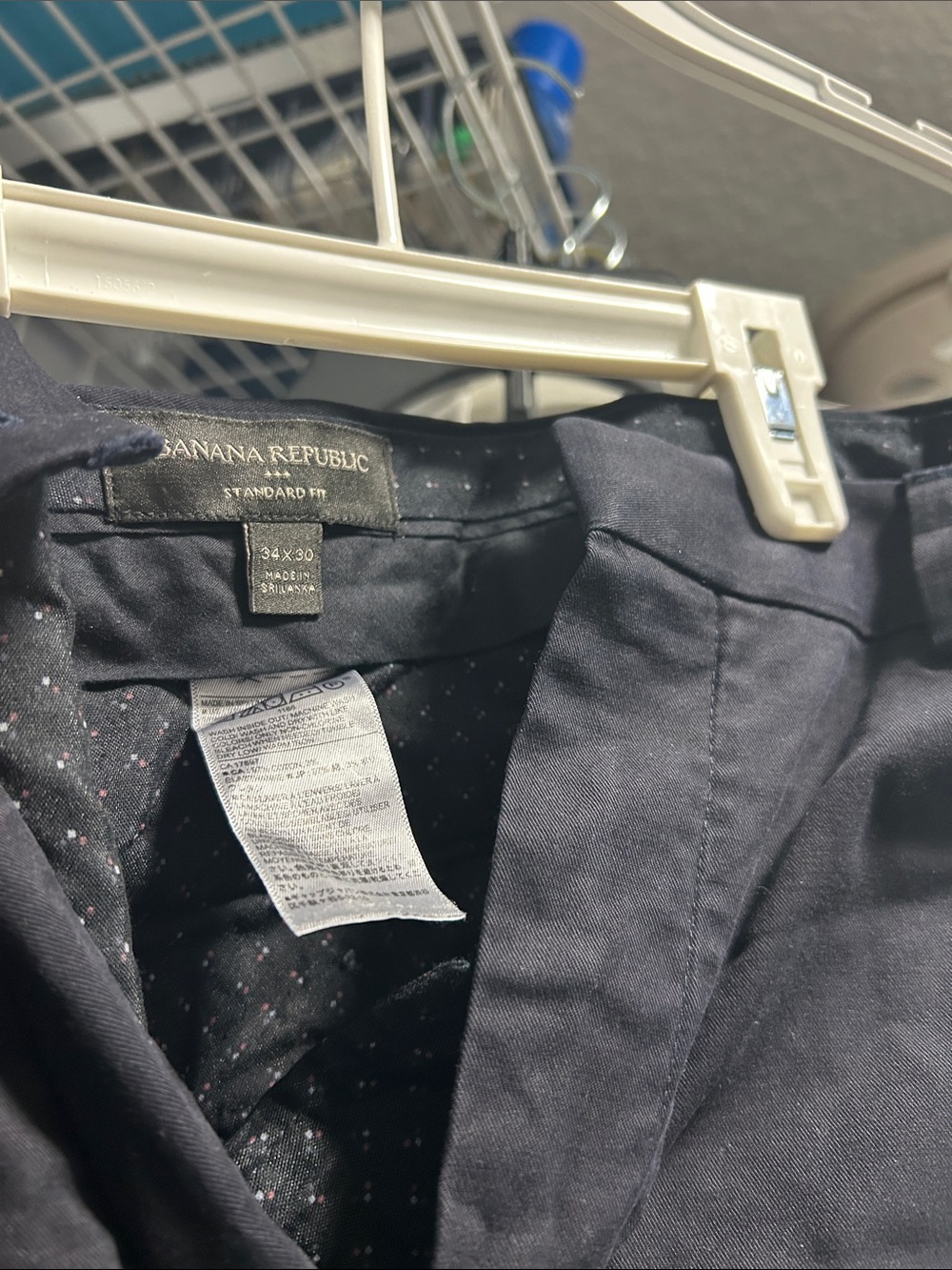 Banana Republic Men's Navy Chinos Slim Fit